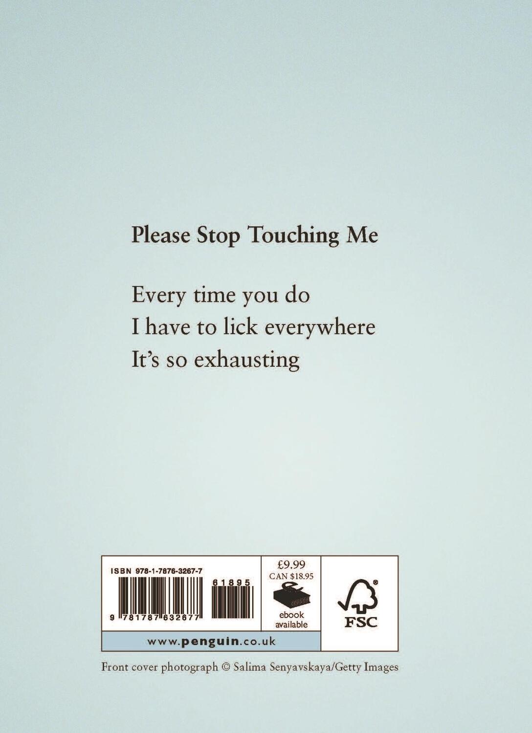 Rückseite: 9781787632677 | Please Stop Touching Me ... and Other Haikus by Cats | Jamie Coleman