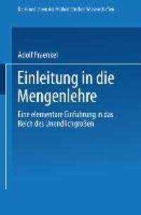 Cover: 9783662237977 | Einleitung in die Mengenlehre | Adolf Fraenkel | Taschenbuch | Deutsch