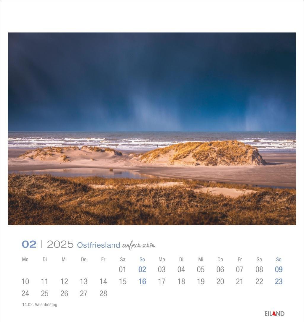 Bild: 9783964023315 | Ostfriesland Postkartenkalender 2025 - einfach schön | Eiland | 13 S.