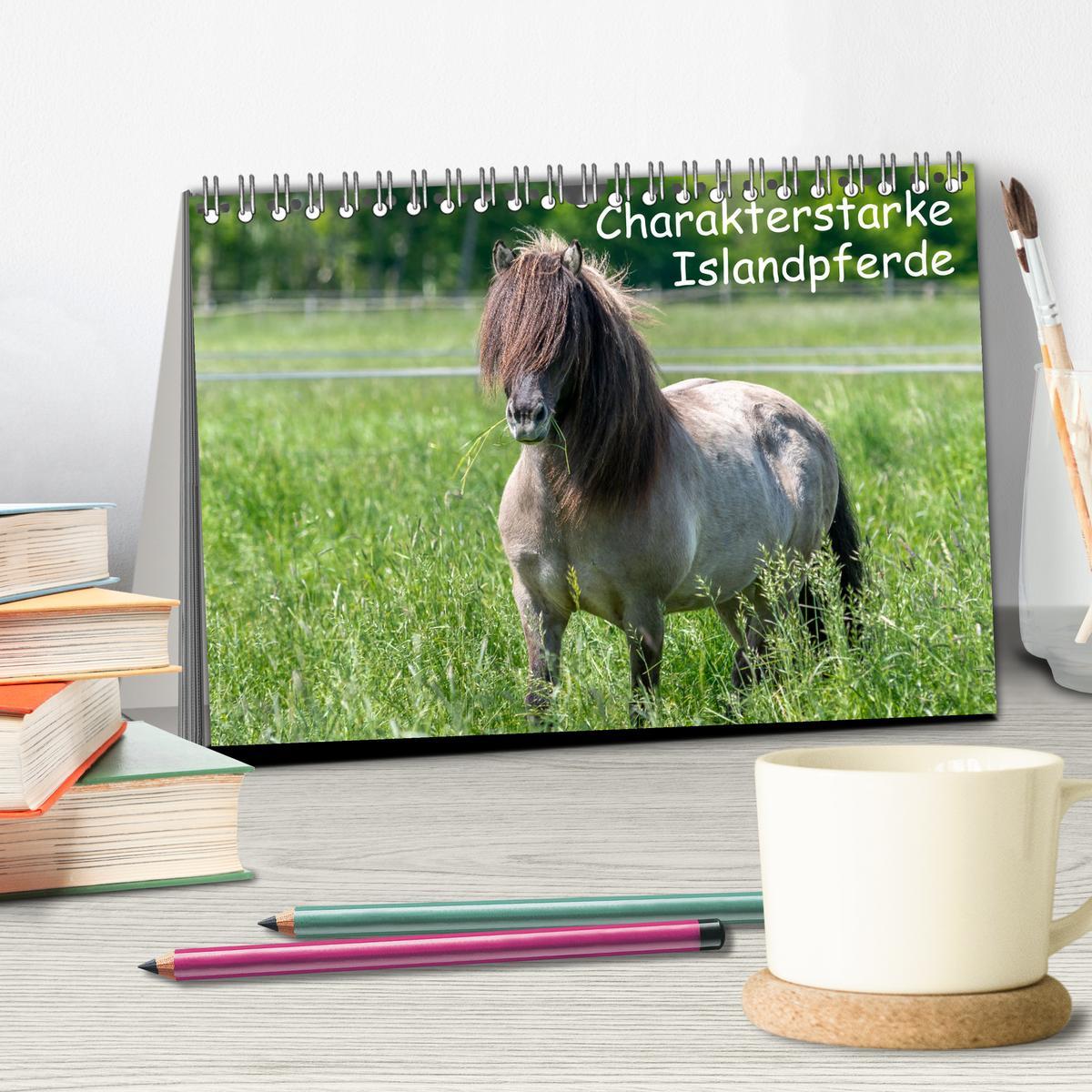 Bild: 9783435046331 | Charakterstarke Islandpferde (Tischkalender 2025 DIN A5 quer),...