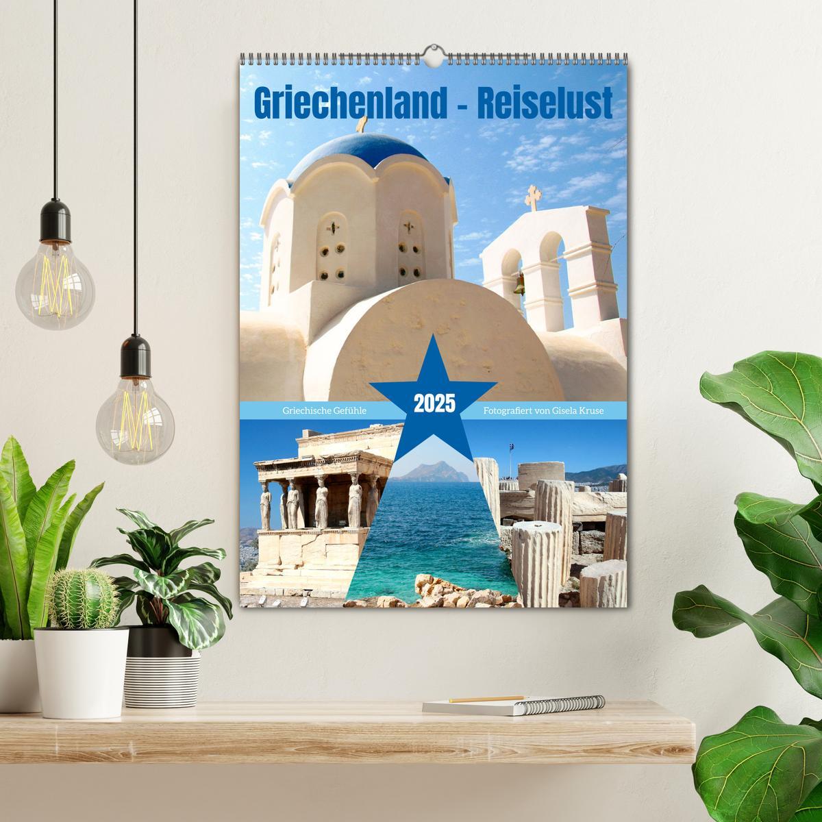 Bild: 9783435903511 | Griechenland - Reiselust (Wandkalender 2025 DIN A2 hoch), CALVENDO...