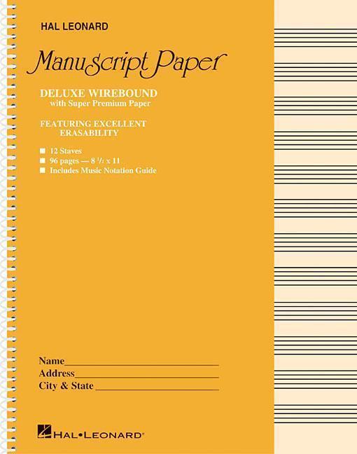 Cover: 9780793547630 | Deluxe Wirebound Super Premium Manuscript Paper (Gold Cover) | Buch