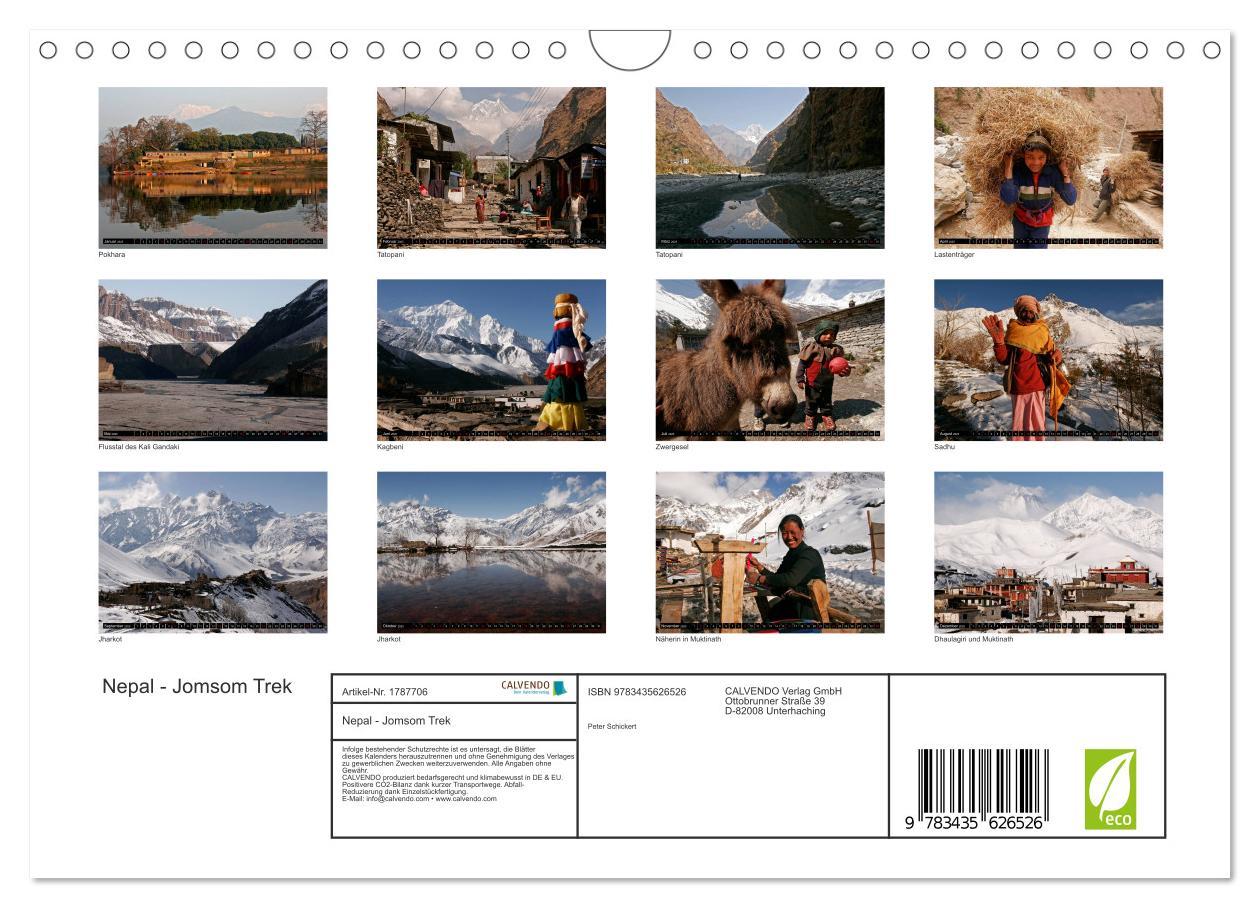 Bild: 9783435626526 | Nepal - Jomsom Trek (Wandkalender 2025 DIN A4 quer), CALVENDO...