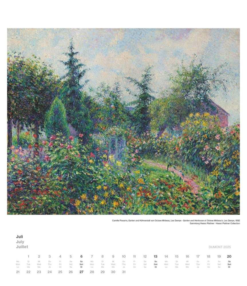 Bild: 4250809653334 | DUMONT - Impressionismus 2025 Wandkalender, 34,5x40cm,...