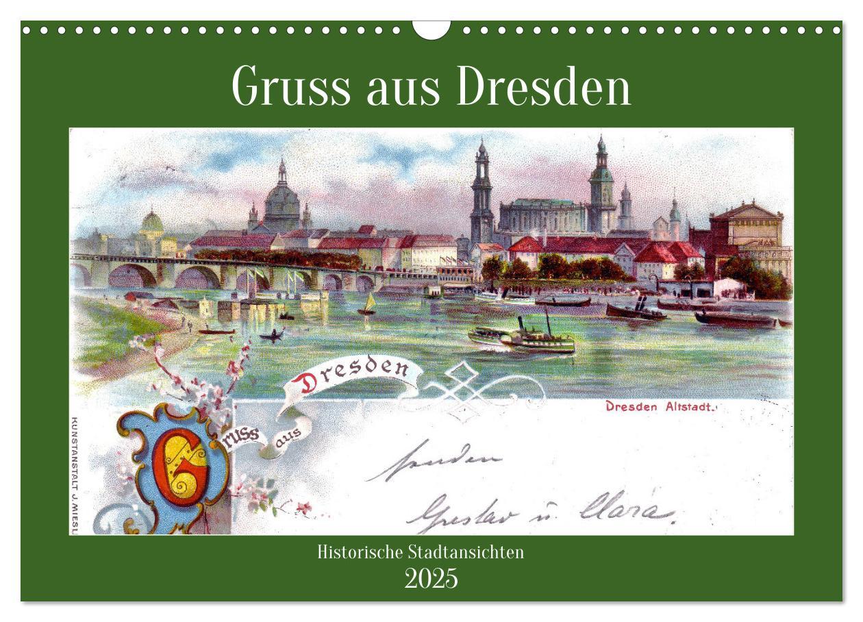 Cover: 9783383940378 | Gruss aus Dresden - Historische Stadtansichten (Wandkalender 2025...