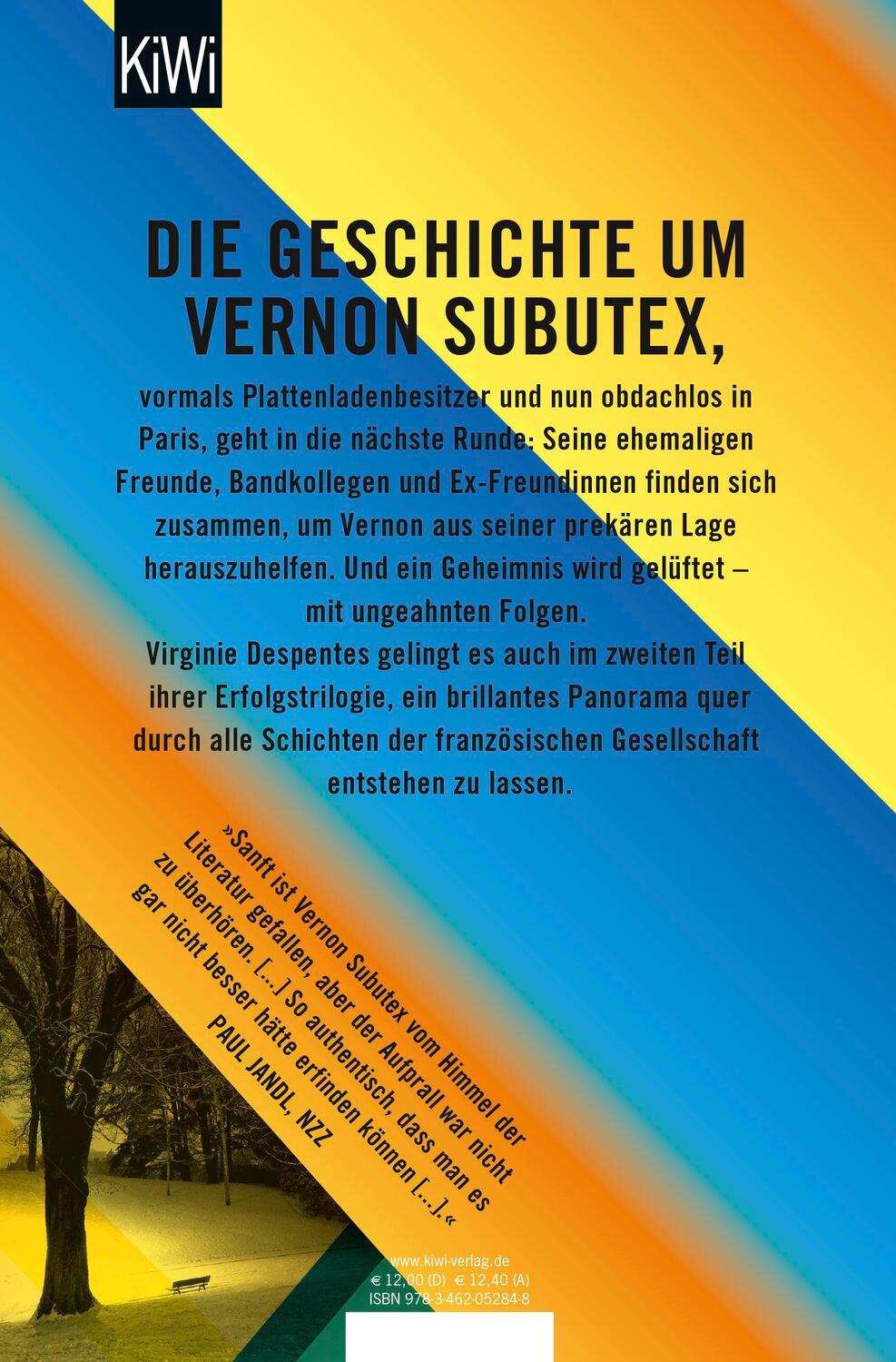 Rückseite: 9783462052848 | Das Leben des Vernon Subutex 2 | Virginie Despentes | Taschenbuch