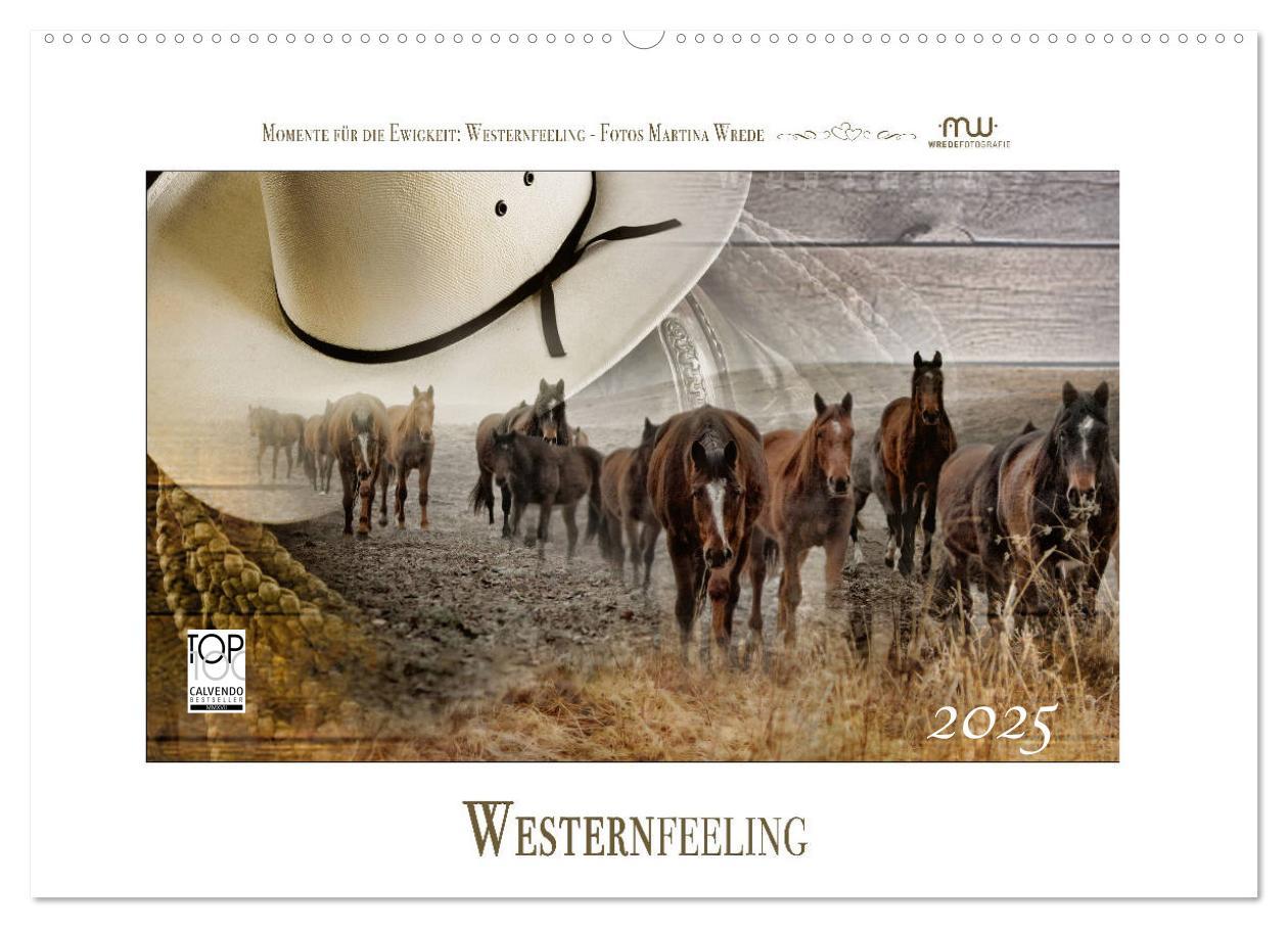 Cover: 9783435489589 | Western-Feeling (Wandkalender 2025 DIN A2 quer), CALVENDO...