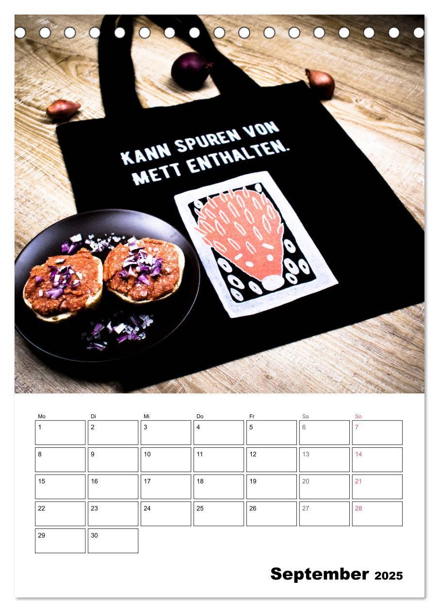 Bild: 9783435949434 | Mettkalender - Spread Some Mett. (Tischkalender 2025 DIN A5 hoch),...