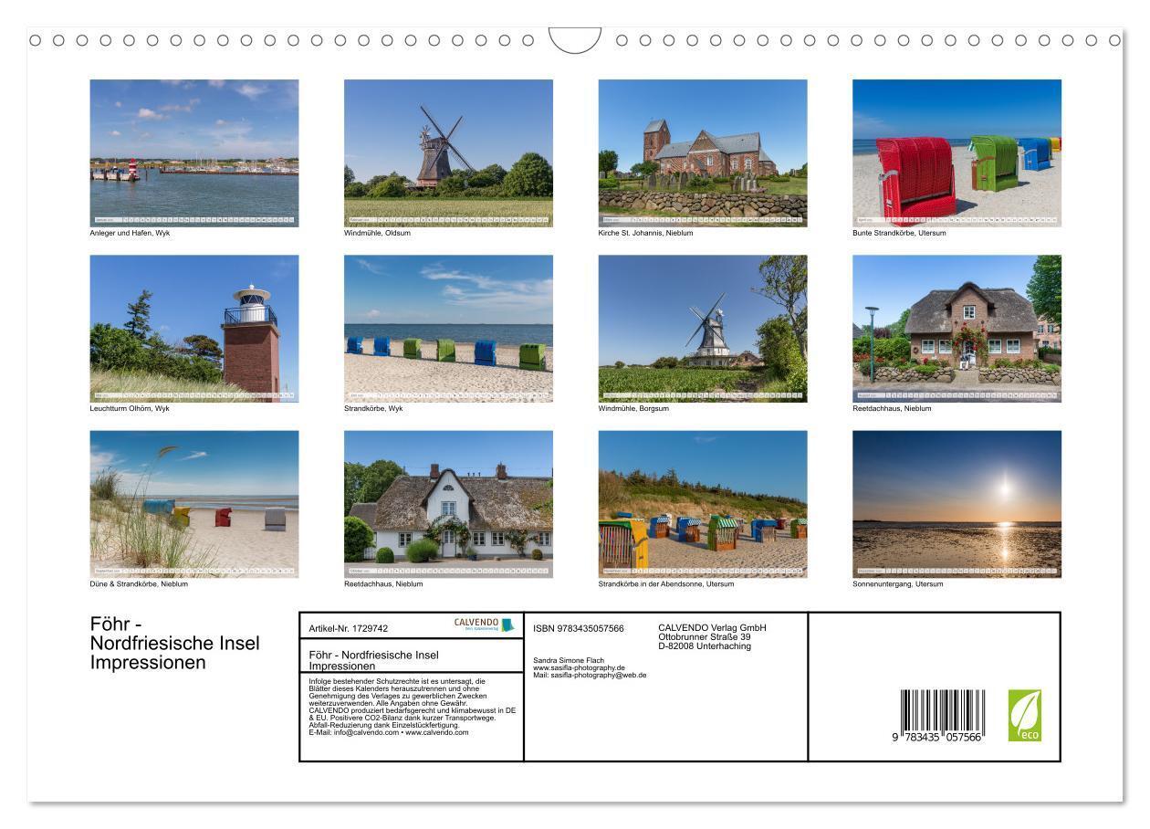 Bild: 9783435057566 | Föhr - Nordfriesische Insel Impressionen (Wandkalender 2025 DIN A3...