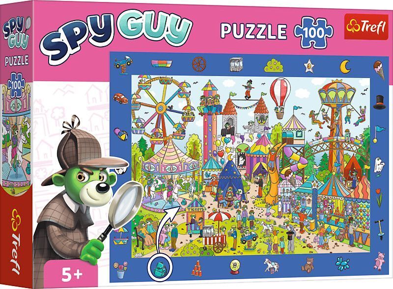 Cover: 5900511155921 | Observation / Beobachtungs Puzzle 100 - Spy Guy Vergnügungspark | 2024