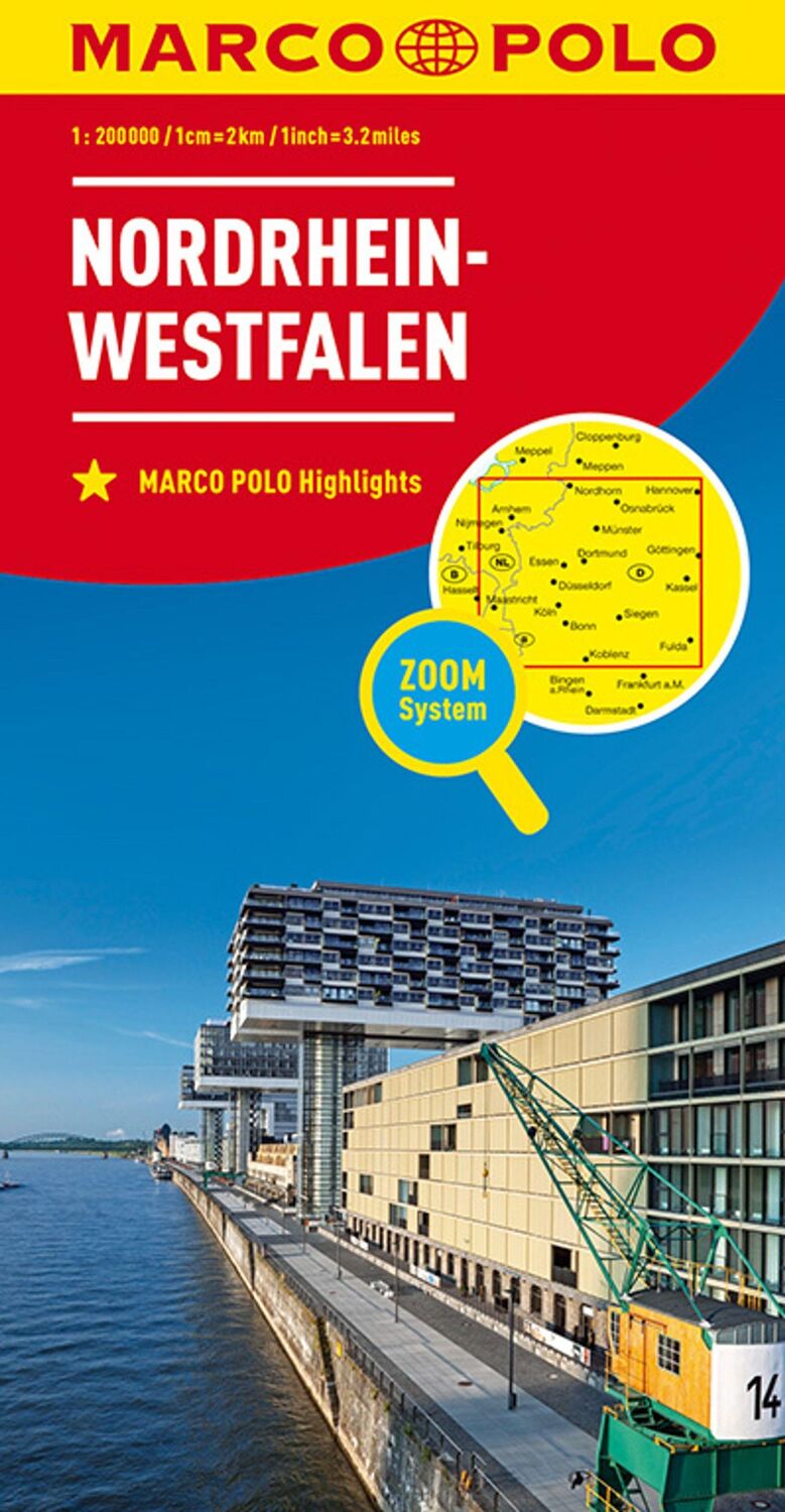 Cover: 9783829740661 | MARCO POLO Regionalkarte Deutschland 05 Nordrhein-Westfalen 1:200.000