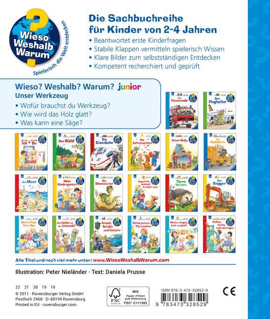 Bild: 9783473328529 | Wieso? Weshalb? Warum? junior, Band 40: Unser Werkzeug | Prusse | Buch