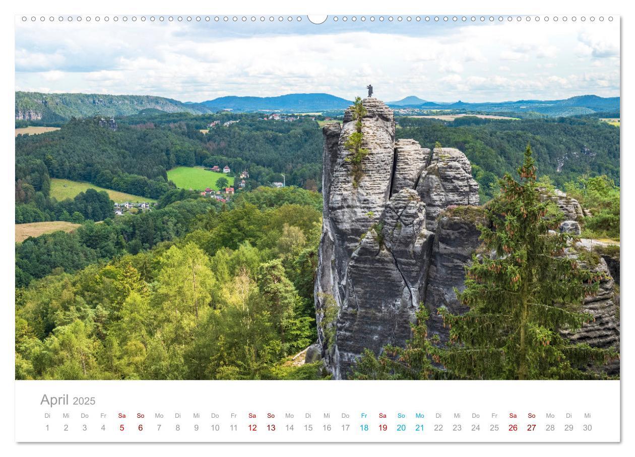 Bild: 9783435030774 | Sachsen - Eine stimmungsvolle Wanderung in Bildern (Wandkalender...