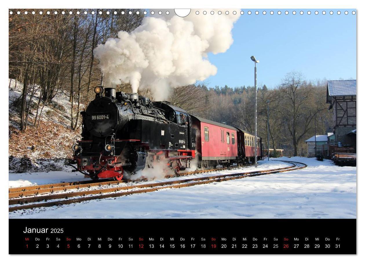 Bild: 9783435811649 | Dampfbahnromantik auf schmaler Spur (Wandkalender 2025 DIN A3...