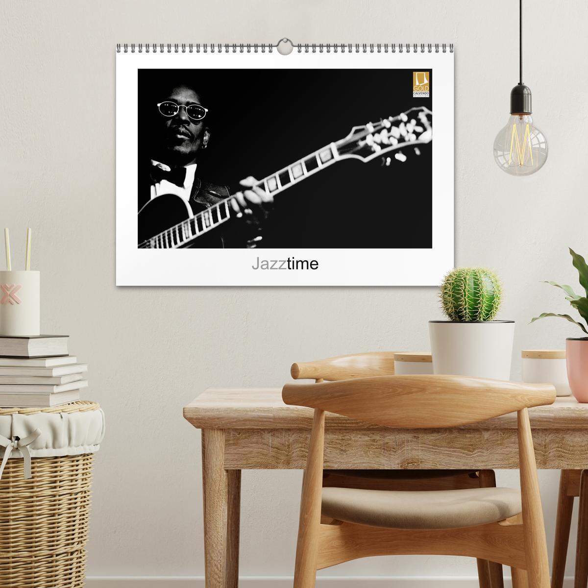 Bild: 9783435839513 | Jazztime (Wandkalender 2025 DIN A3 quer), CALVENDO Monatskalender