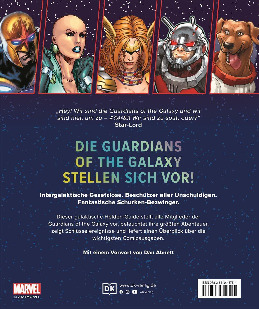 Rückseite: 9783831045754 | MARVEL Guardians of the Galaxy Helden, Schurken, Schauplätze und...