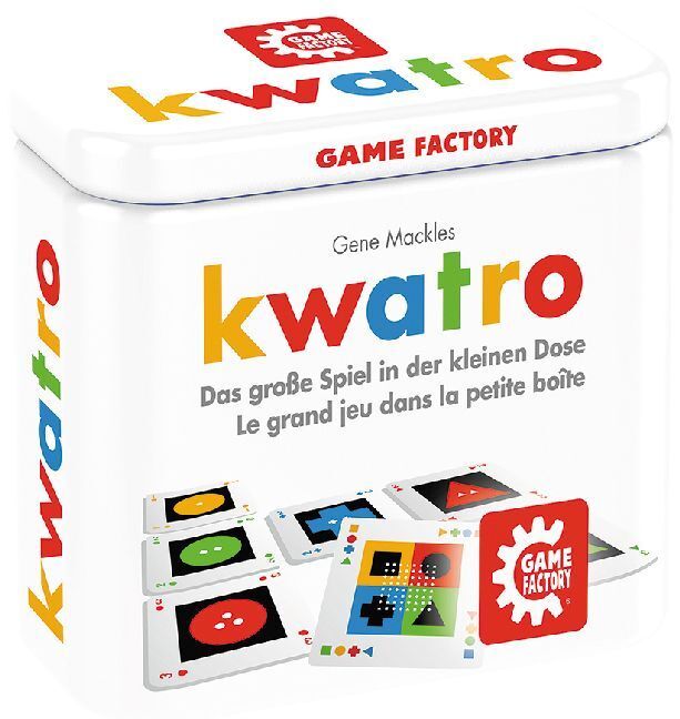 Cover: 7640142761952 | Kwatro (Kinderspiel) | Das große Spiel in der kleinen Dose | Mackles