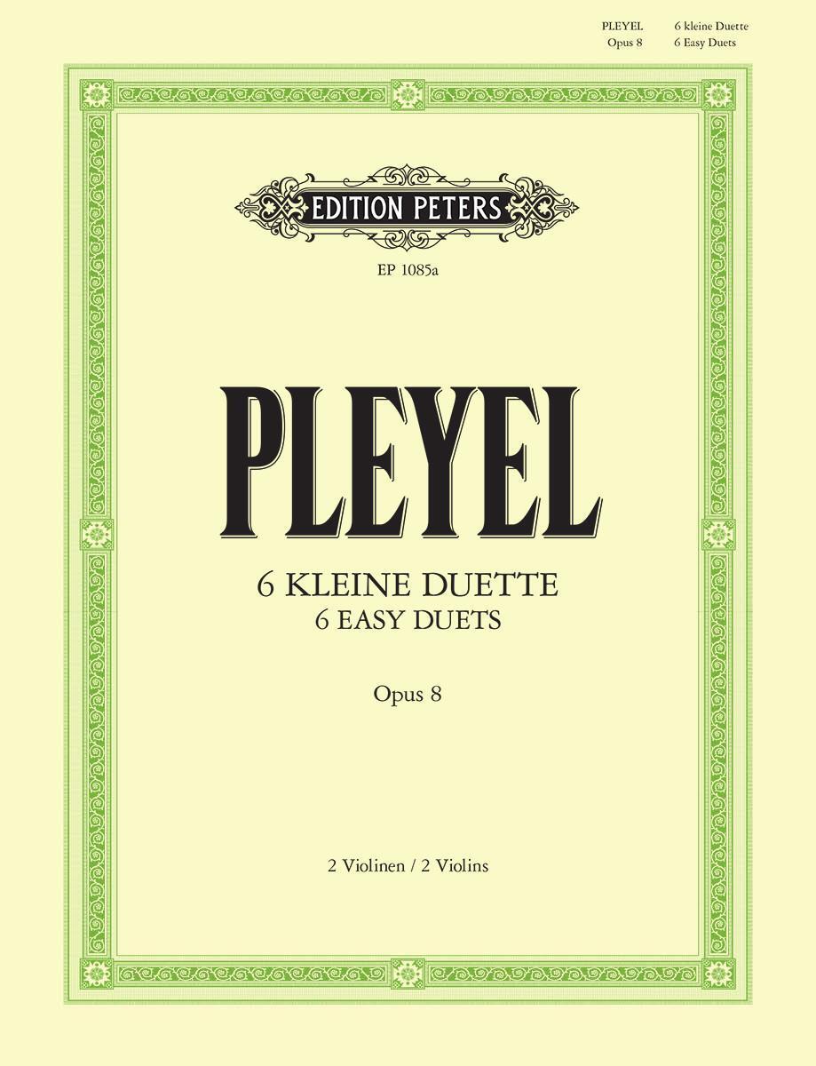 Cover: 9790014006372 | 6 kleine Duette op. 8 | für 2 Violinen | Ignaz Josef Pleyel | 28 S.