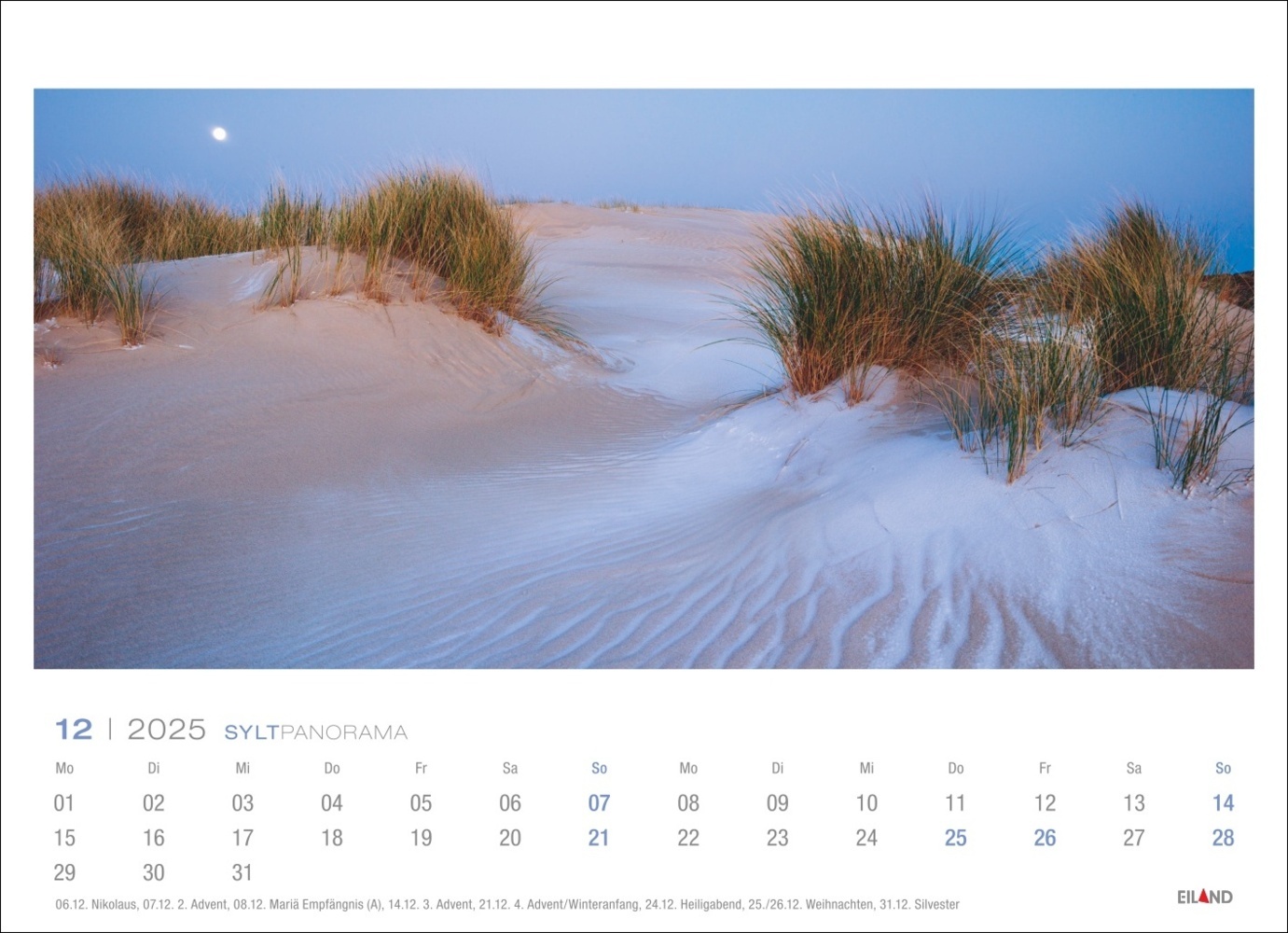 Bild: 9783964023384 | Sylt Panorama Postkartenkalender 2025 - Hans Jessel | Hans Jessel