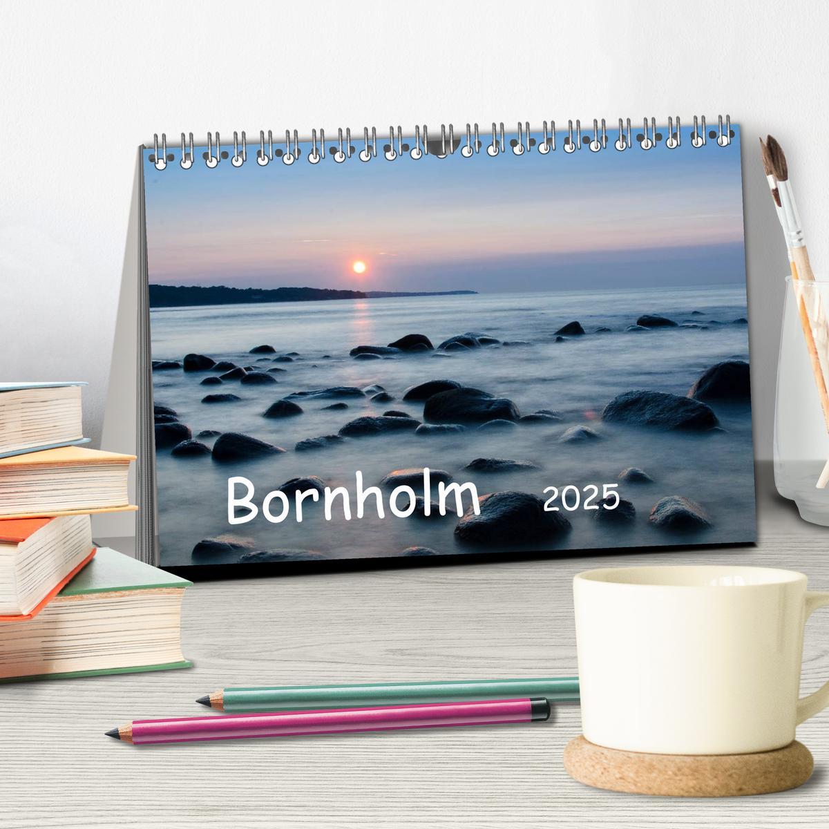 Bild: 9783435759224 | Bornholm (Tischkalender 2025 DIN A5 quer), CALVENDO Monatskalender