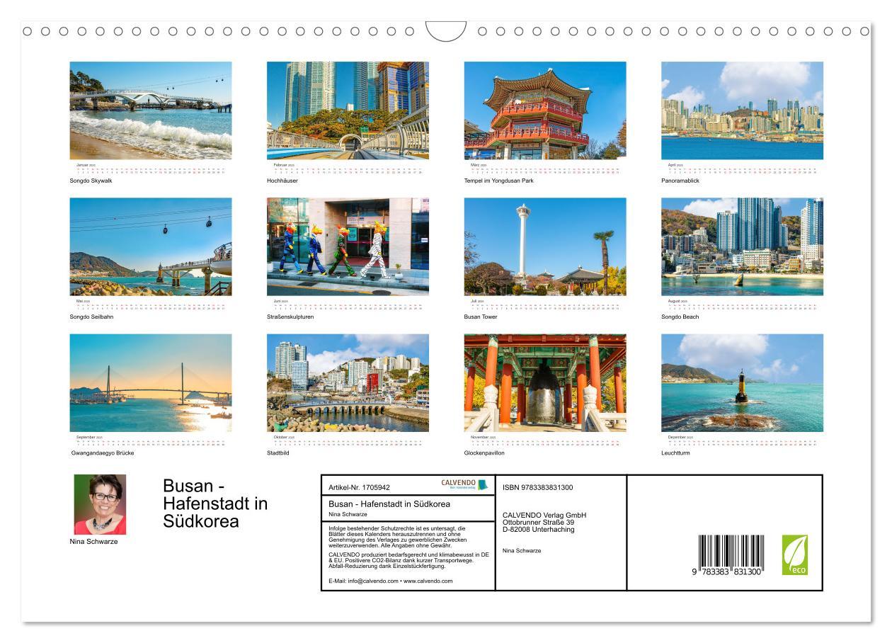 Bild: 9783383831300 | Busan - Hafenstadt in Südkorea (Wandkalender 2025 DIN A3 quer),...