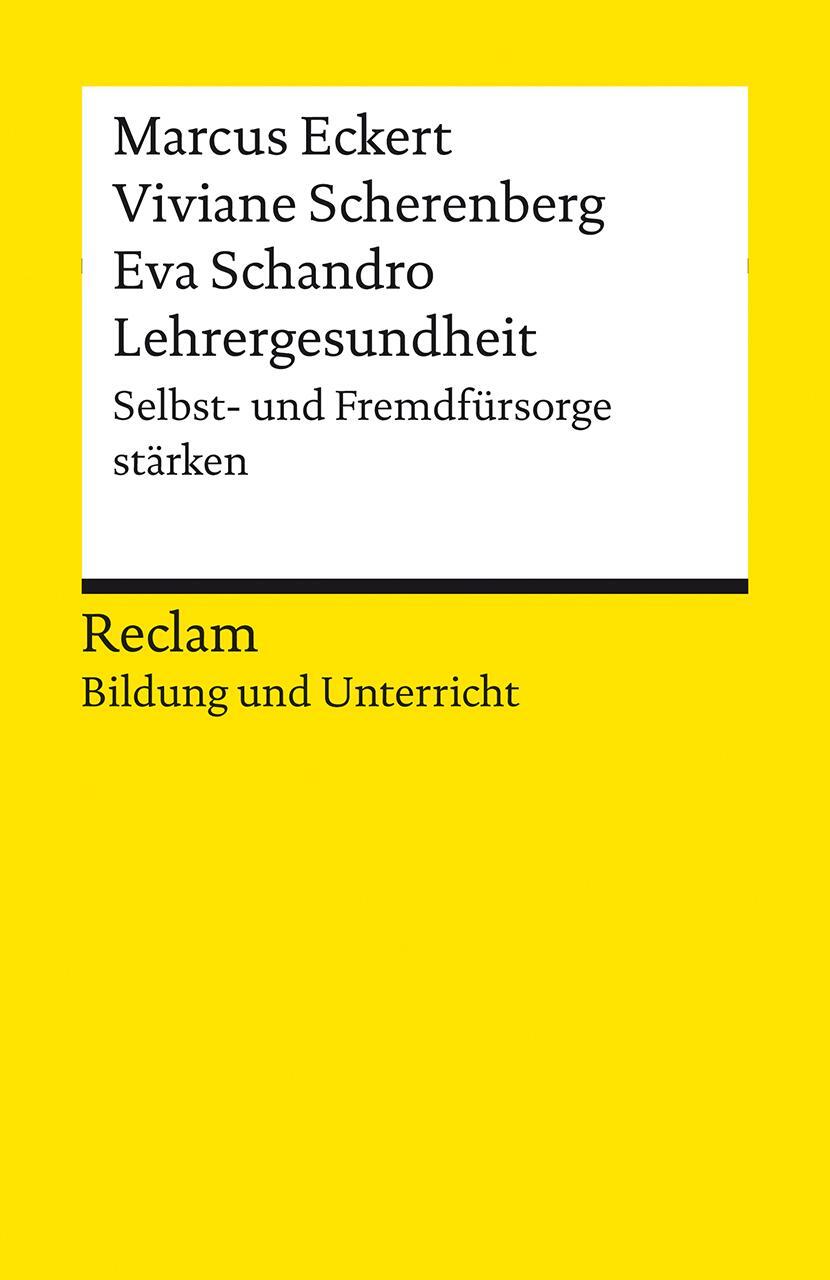 Cover: 9783150144091 | Lehrergesundheit. Selbst- und Fremdfürsorge stärken | Eckert (u. a.)