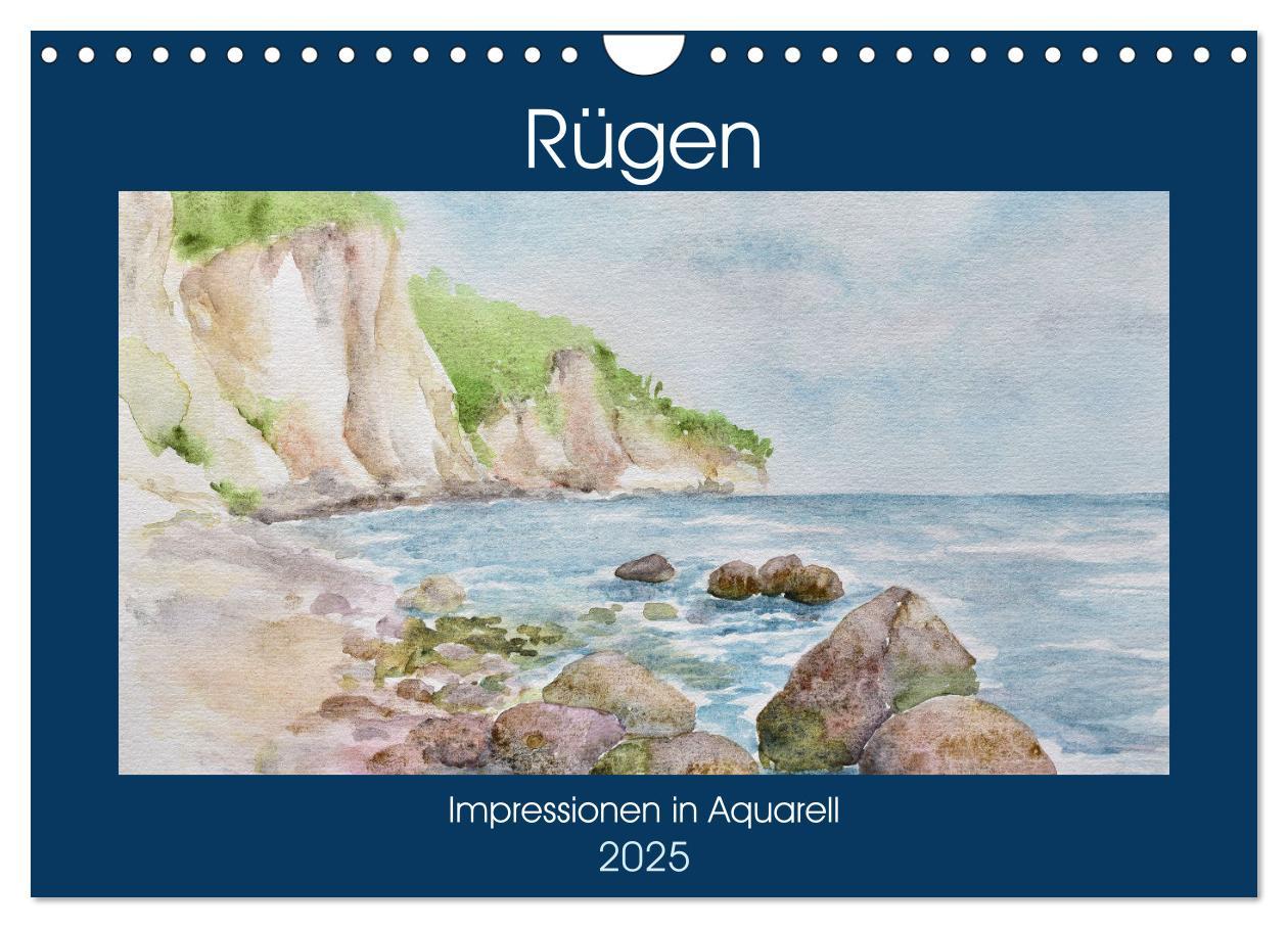 Cover: 9783435075317 | Rügen Impressionen in Aquarell (Wandkalender 2025 DIN A4 quer),...