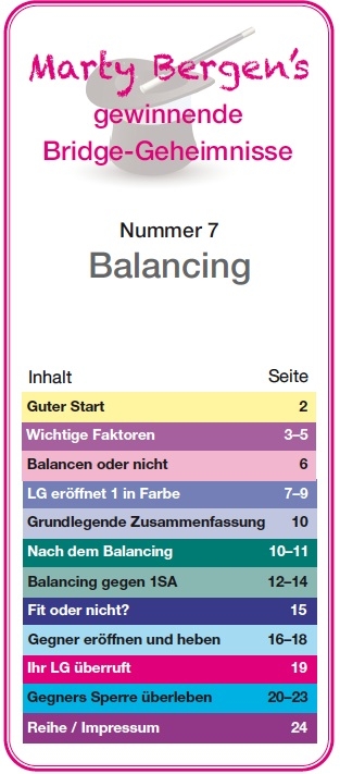 Cover: 9783981353983 | Balancing | Marty Bergen | Taschenbuch | 2012 | EAN 9783981353983