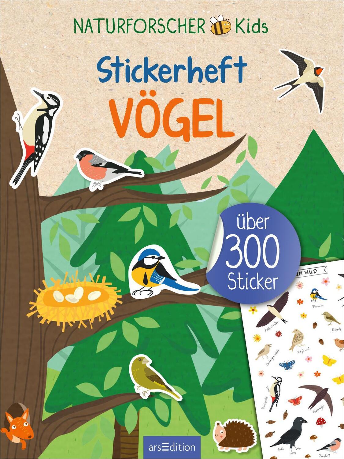 Bild: 9783845855882 | Naturforscher-Kids - Stickerheft Vögel | Über 300 Sticker | Buch