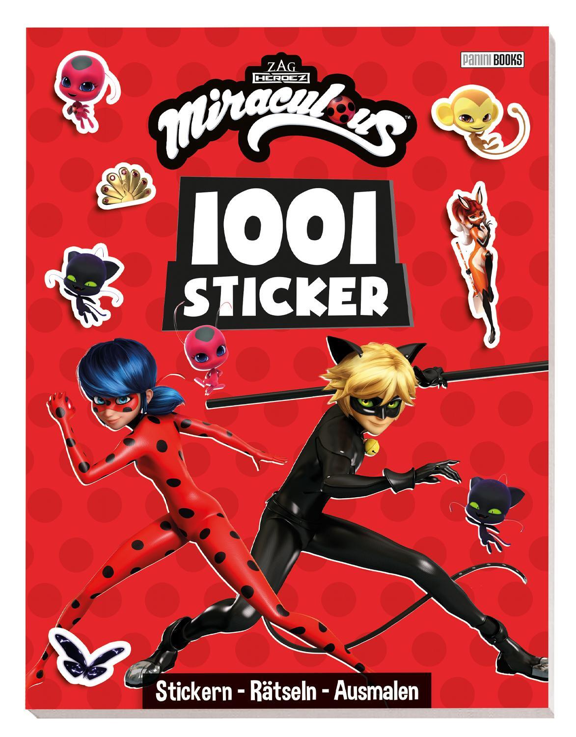 Cover: 9783833245428 | Miraculous: 1001 Sticker: Stickern - Rätseln - Ausmalen | Panini