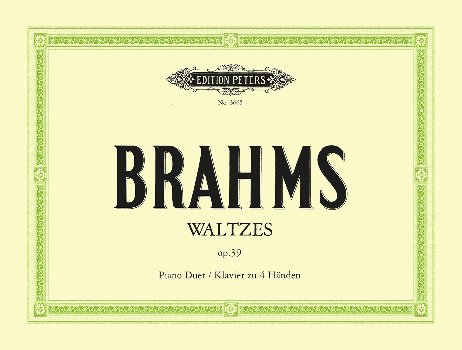 Cover: 9790014017316 | Waltzes Op. 39 for Piano Duet | Johannes Brahms | Taschenbuch | Buch