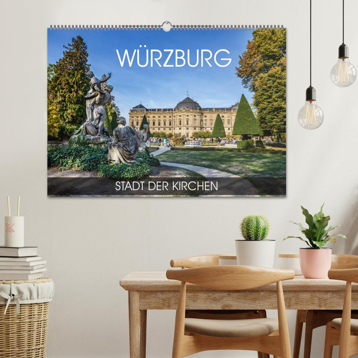 Bild: 9783435224746 | Würzburg - Stadt der Kirchen (Wandkalender 2025 DIN A2 quer),...