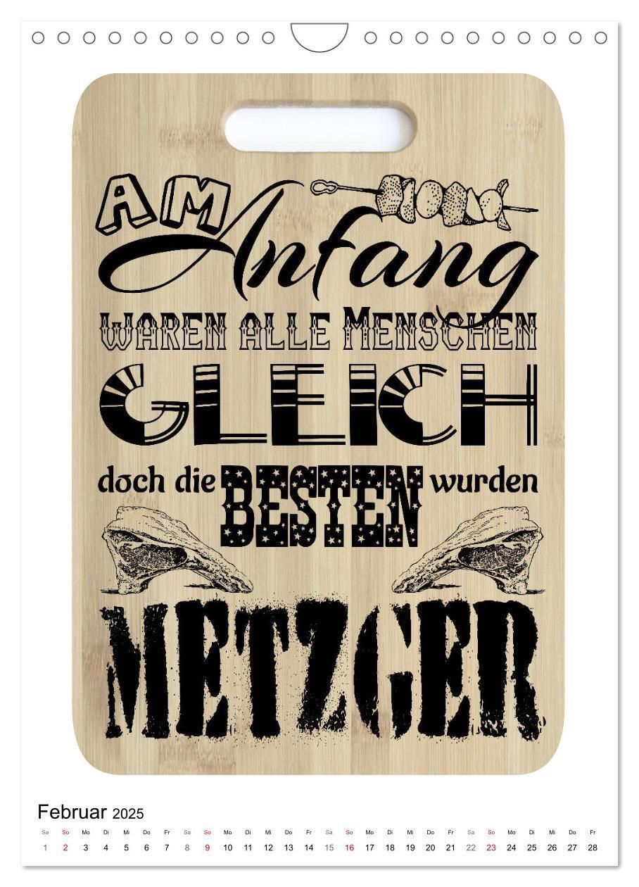 Bild: 9783435940158 | Metzger-Sprüche (Wandkalender 2025 DIN A4 hoch), CALVENDO...