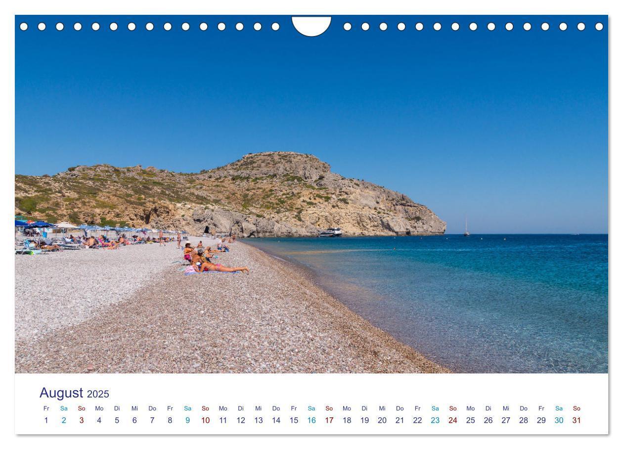 Bild: 9783383998133 | Strände der Insel Rhodos (Wandkalender 2025 DIN A4 quer), CALVENDO...