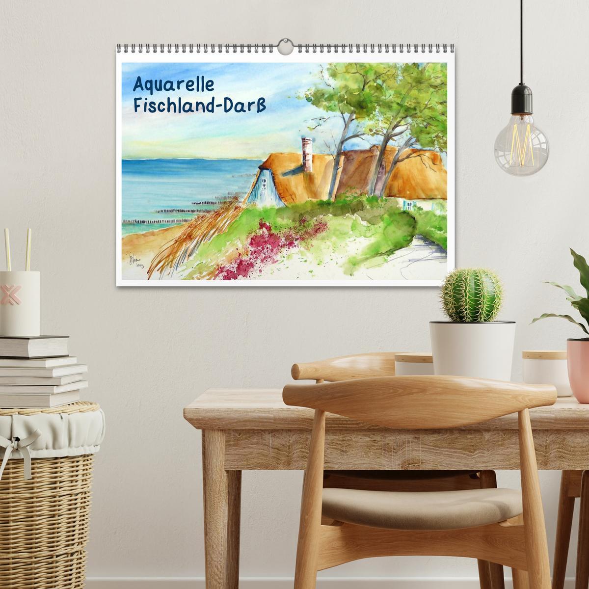 Bild: 9783435814084 | Aquarelle - Fischland-Darß (Wandkalender 2025 DIN A3 quer),...