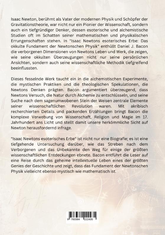 Rückseite: 9783384222435 | Isaac Newtons esoterisches Erbe | Daniel J. Bacon | Taschenbuch | 2024