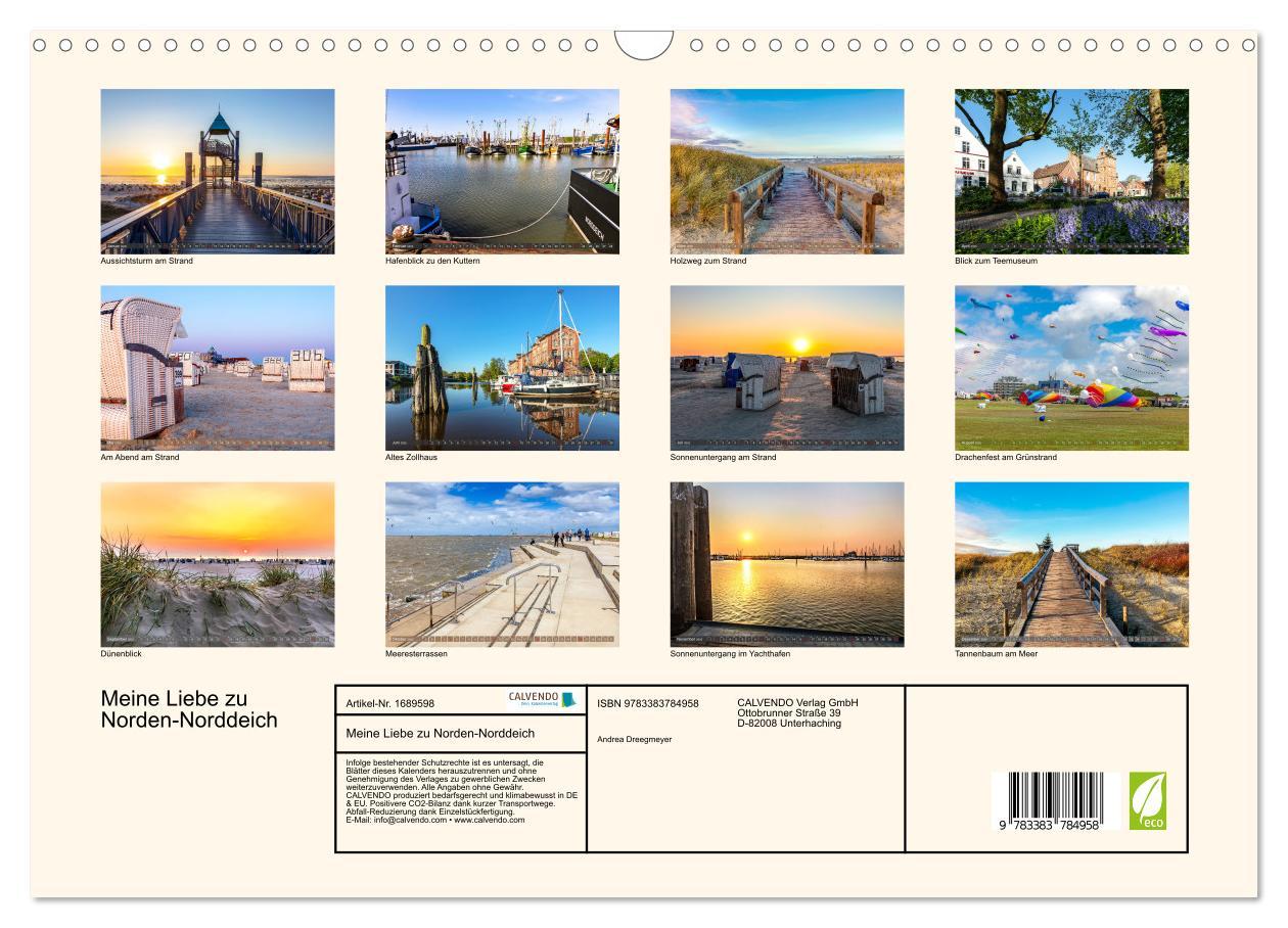 Bild: 9783383784958 | Meine Liebe zu Norden-Norddeich (Wandkalender 2025 DIN A3 quer),...