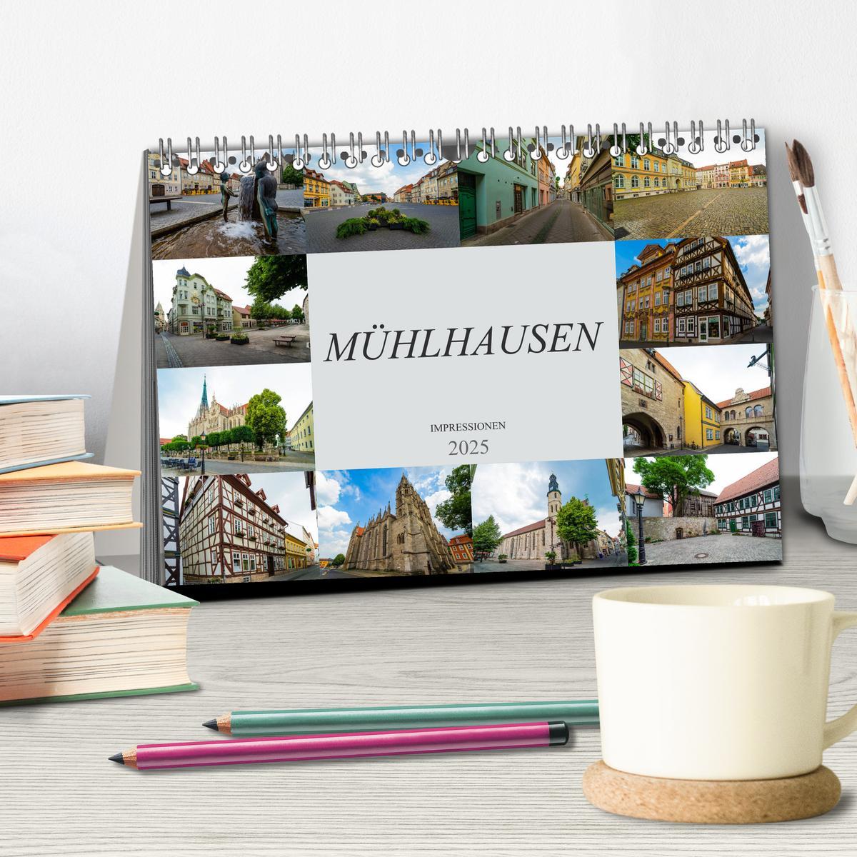 Bild: 9783435313839 | Mühlhausen Impressionen (Tischkalender 2025 DIN A5 quer), CALVENDO...