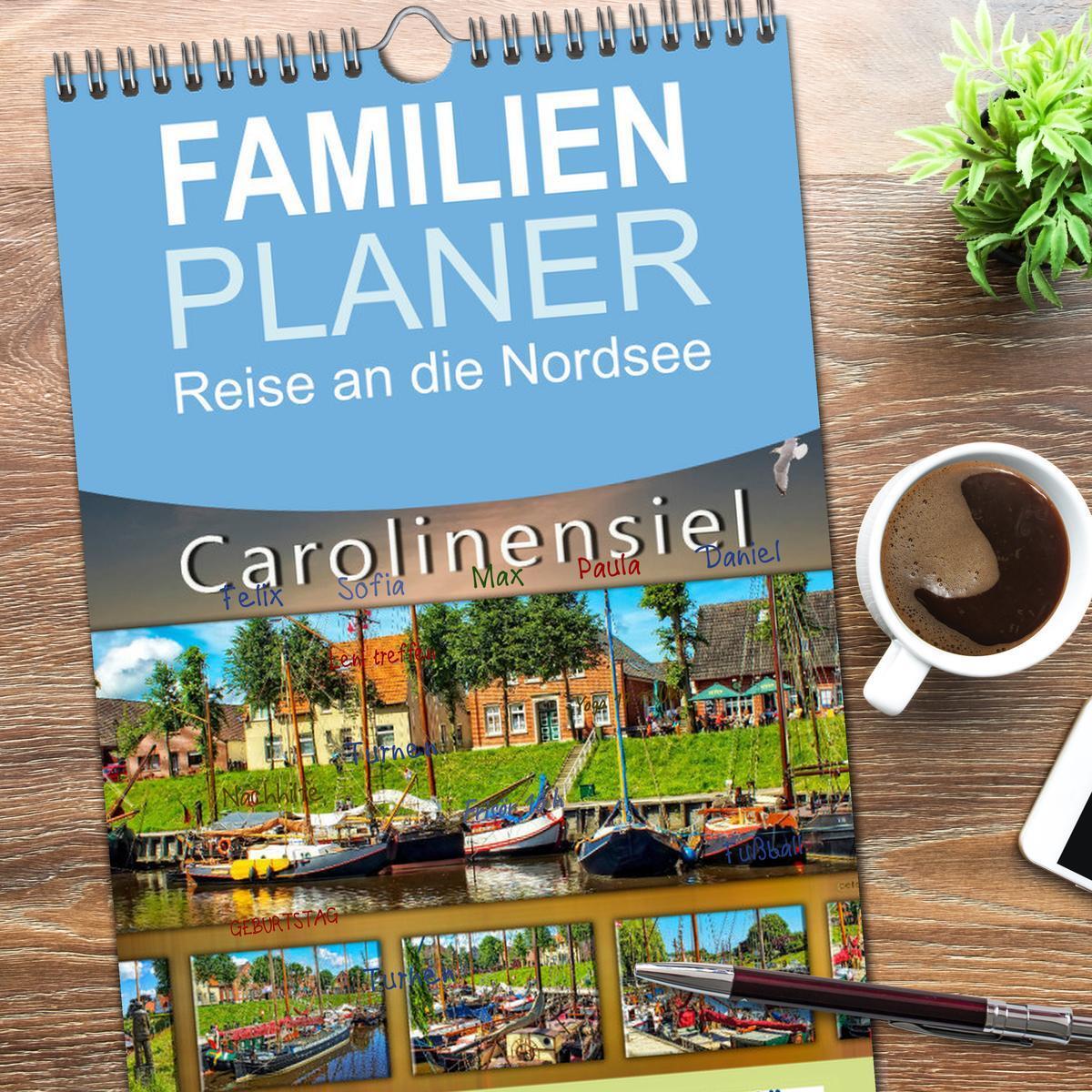 Bild: 9783457125397 | Familienplaner 2025 - Reise an die Nordsee - Carolinensiel mit 5...