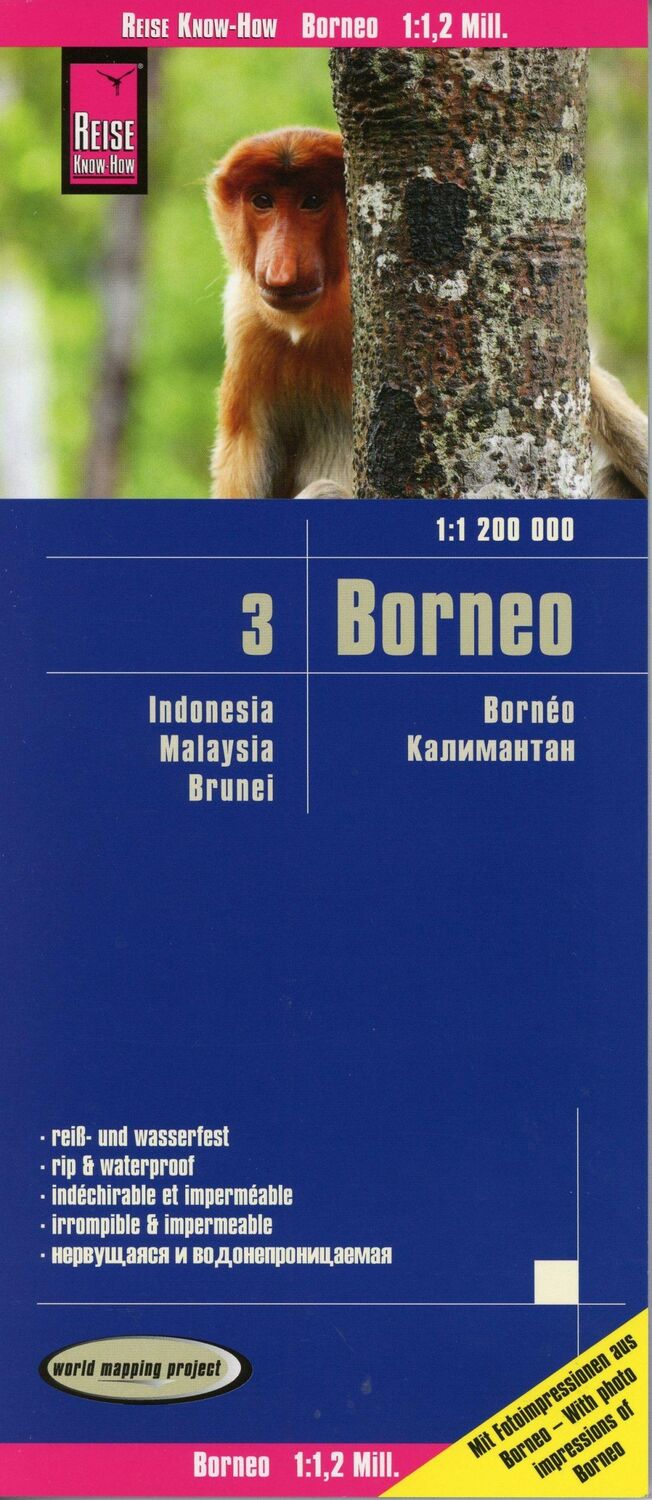 Cover: 9783831774357 | Landkarte Borneo (1:1.200.000): Kalimantan, Sabah &amp; Sarawak, Brunei...