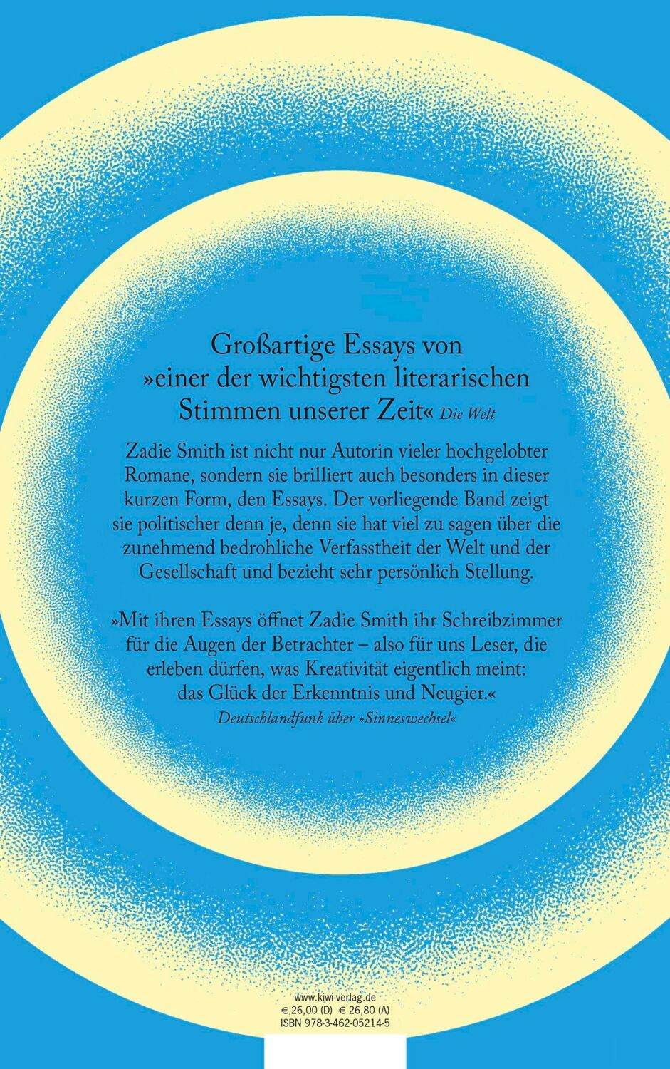 Rückseite: 9783462052145 | Freiheiten | Essays | Zadie Smith | Buch | 510 S. | Deutsch | 2019