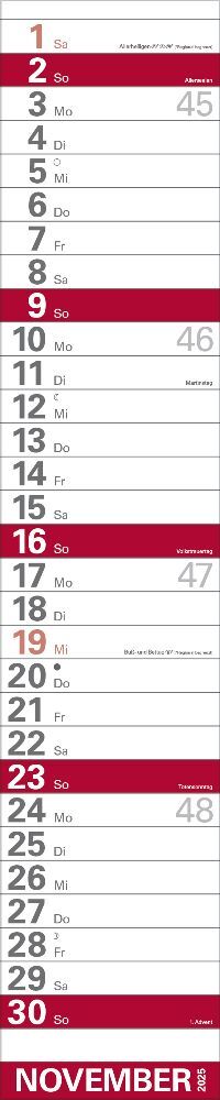 Bild: 9783731879640 | XXL Planer Großdruck rot 2025 | Korsch Verlag | Kalender | 13 S.