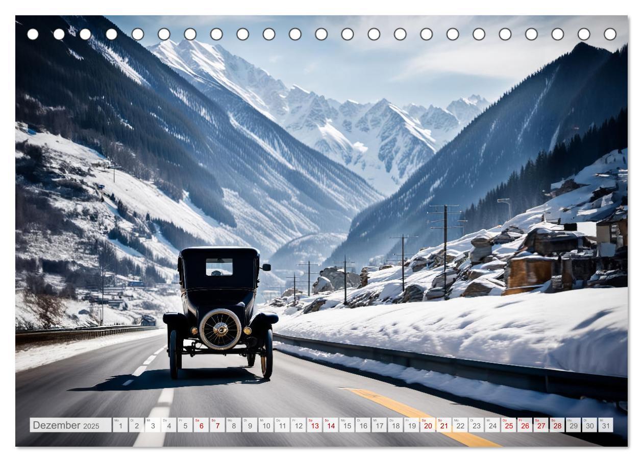 Bild: 9783457137635 | Virtual Classic Cars (Tischkalender 2025 DIN A5 quer), CALVENDO...