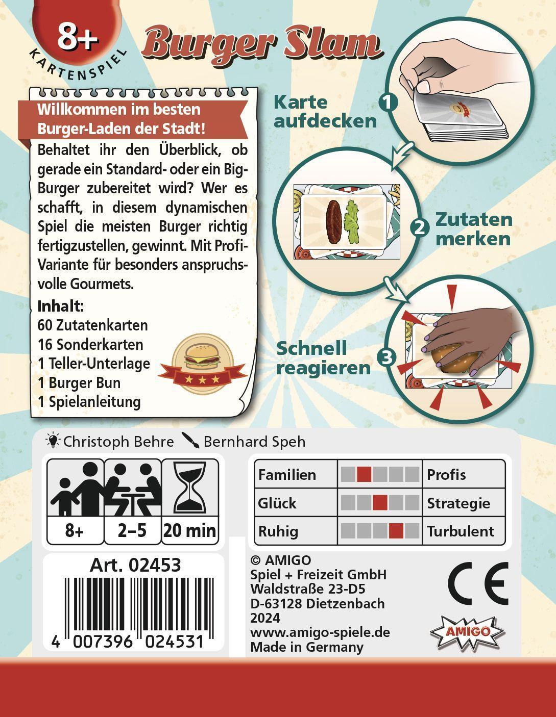 Bild: 4007396024531 | Burger Slam | AMIGO - Kartenspiel | AMIGO Spiel Freizeit | Spiel