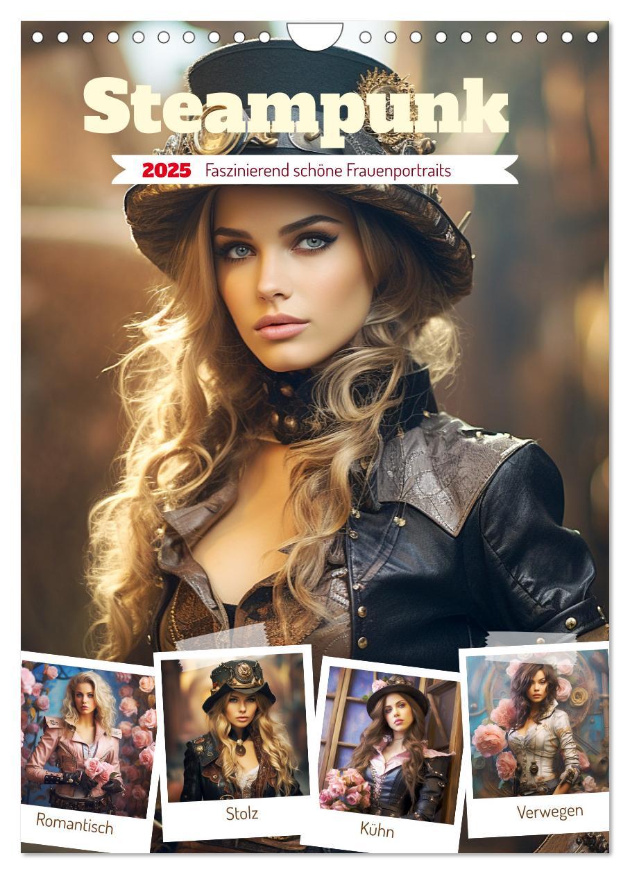 Cover: 9783435860982 | Steampunk. Faszinierend schöne Frauenportraits (Wandkalender 2025...