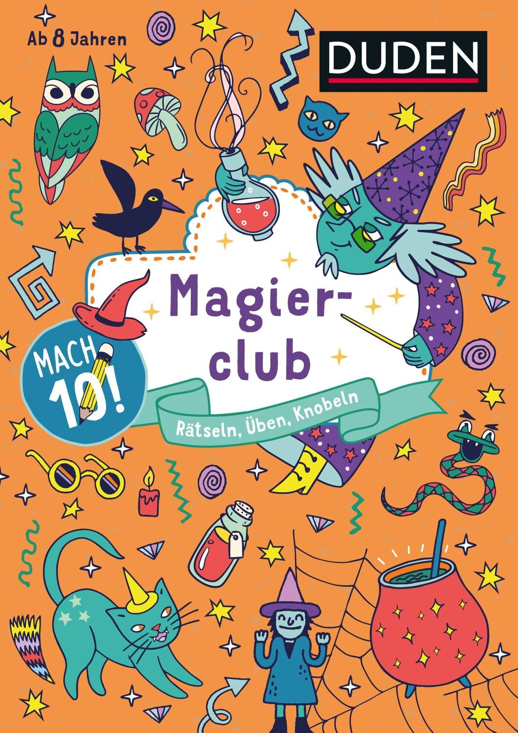 Cover: 9783411720408 | Mach 10! Magierclub - Ab 8 Jahren | Rätseln, Üben, Knobeln | Offermann