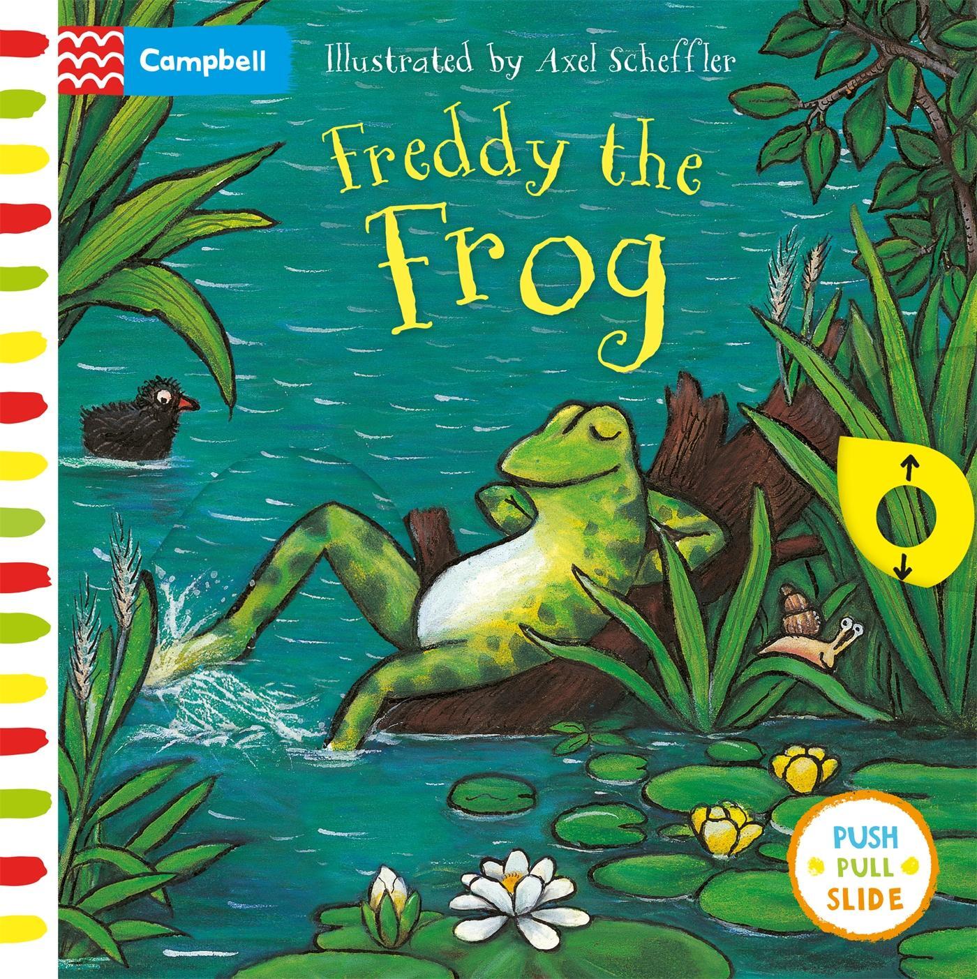 Cover: 9781529023329 | Freddy the Frog | A Push, Pull, Slide Book | Axel Scheffler | Buch