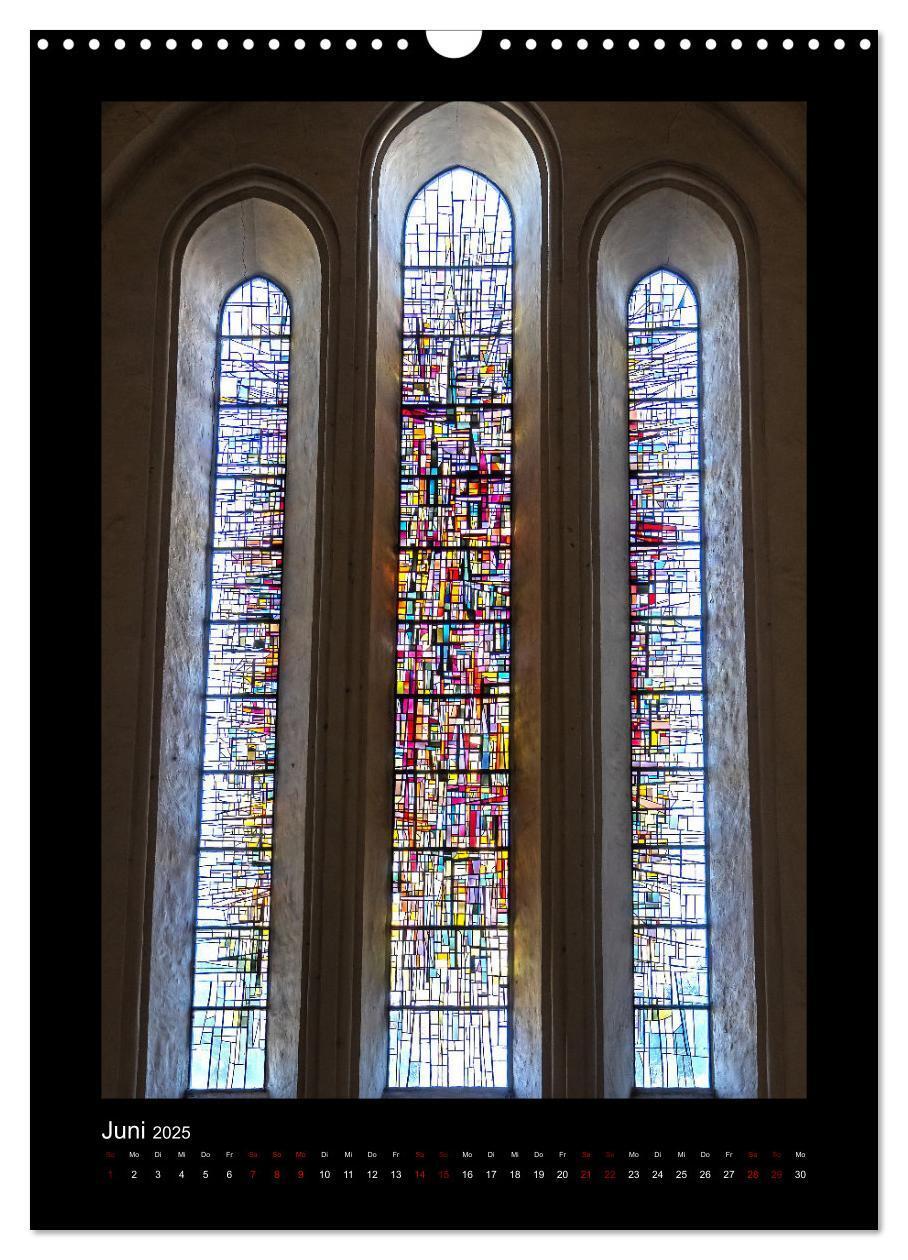 Bild: 9783435923915 | Kirchenfenster - Sakrale Glaskunst (Wandkalender 2025 DIN A3 hoch),...