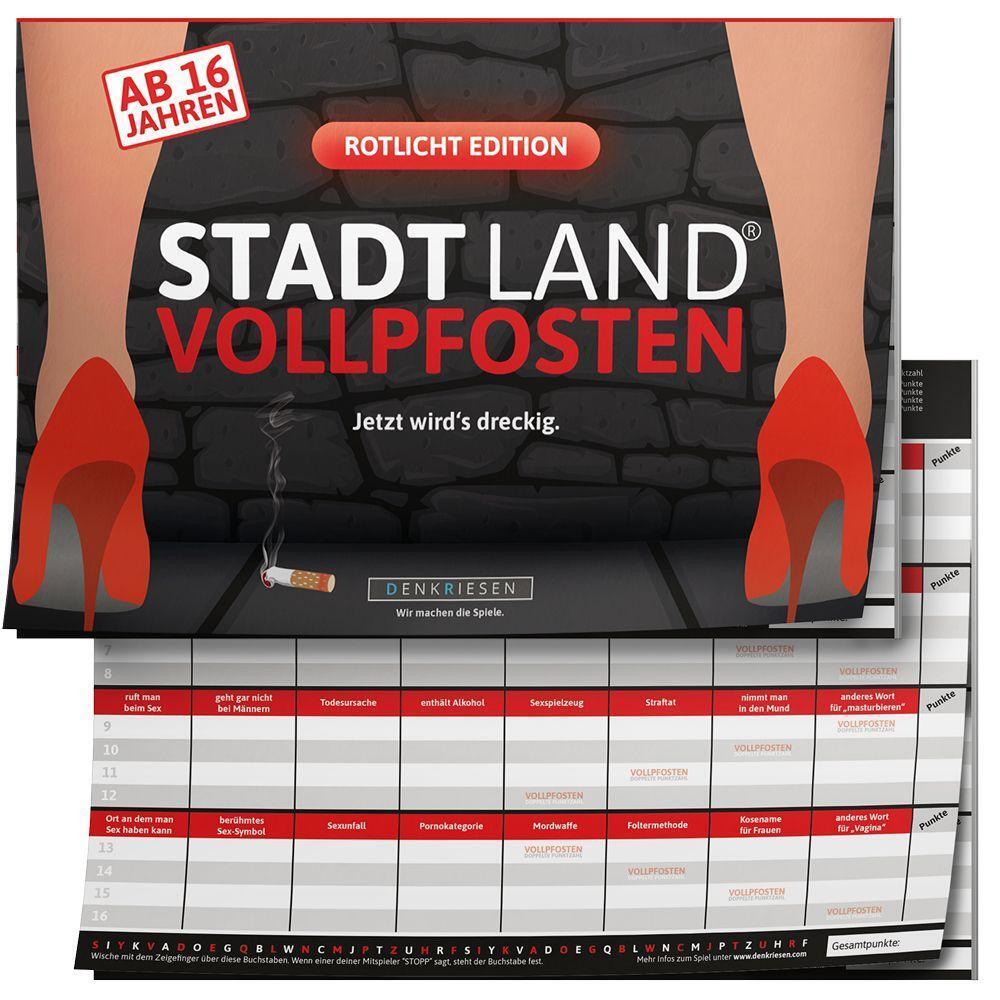 Cover: 4260528090310 | STADT LAND VOLLPFOSTEN® - ROTLICHT EDITION - AB 16 JAHREN | Denis Görz