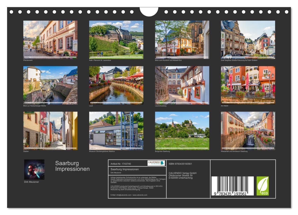 Bild: 9783435193561 | Saarburg Impressionen (Wandkalender 2025 DIN A4 quer), CALVENDO...